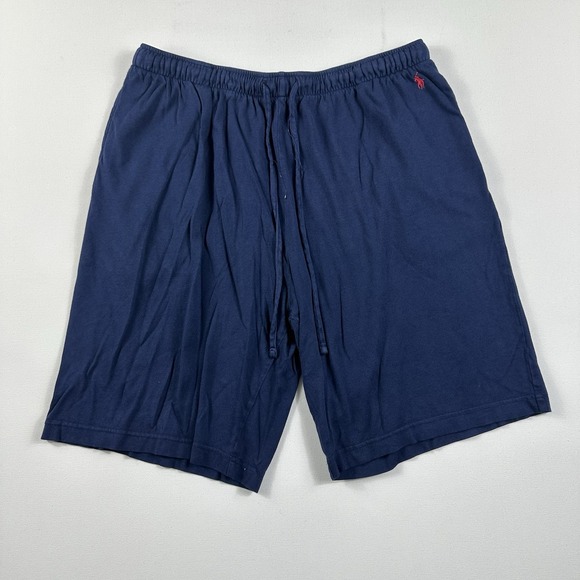 Polo Ralph Lauren‎ Shorts Men's Large Blue Sleepwear Lounge Embroidered Pony 10" - Picture 1 of 4